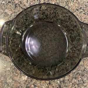 Anchor Hocking Gray 9 Qt. Glass Casserole Dish. No lid.
